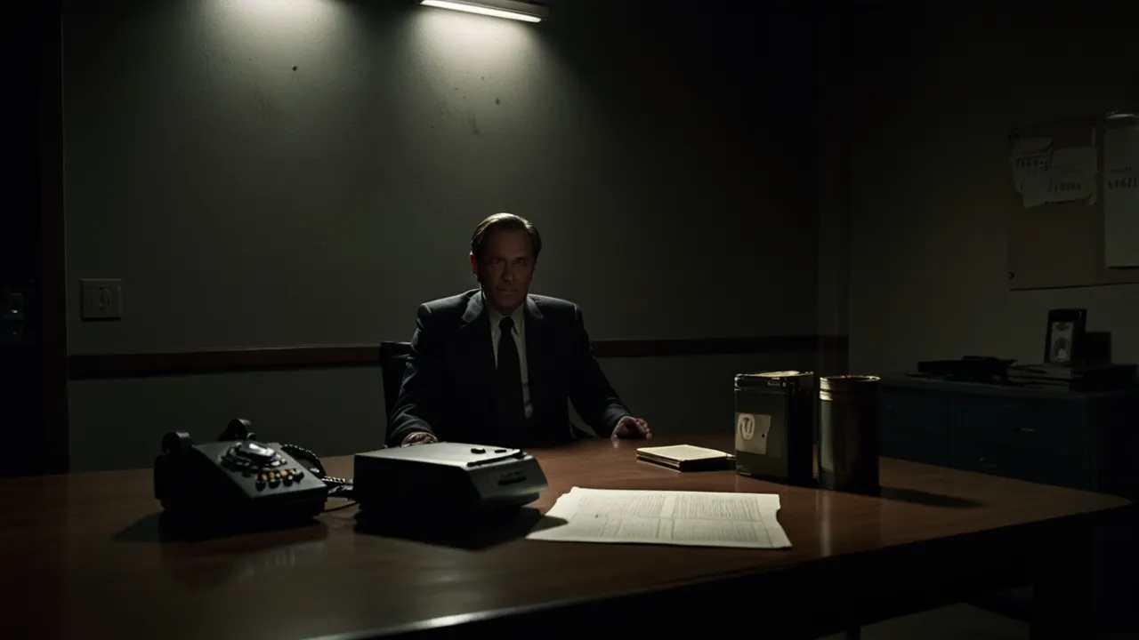 Zdjęcie Mroczny plakat Mindhunter: Odkryj tajemniczy świat seryjnych zabójców