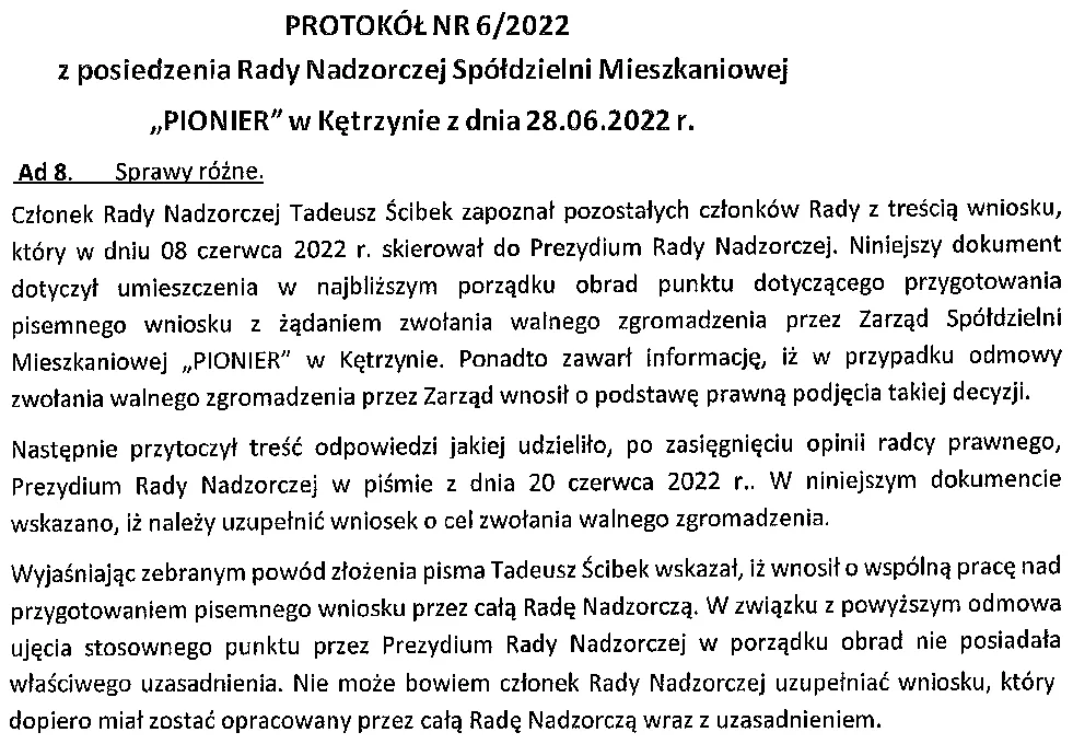 Zdjęcie Jak odwołać radę nadzorczą spółdzielni mieszkaniowej - krok po kroku