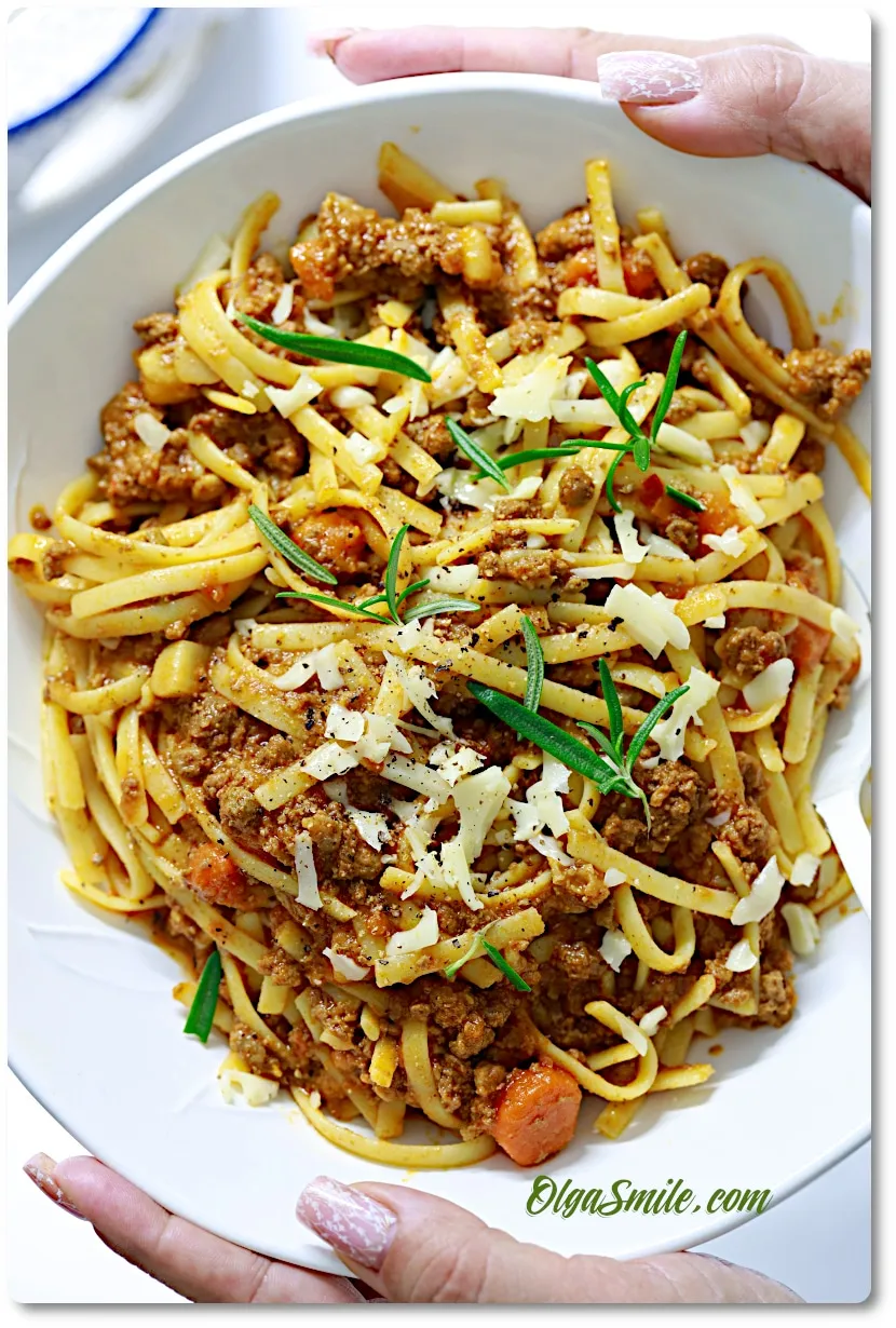 Zdjęcie Pyszny przepis na spaghetti z mięsem mielonym bez pomidorów, który zaskoczy smakami
