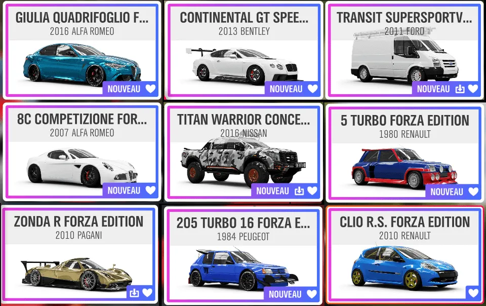 Zdjęcie Forza Horizon 4: Pełna lista samochodów i kategorie pojazdów