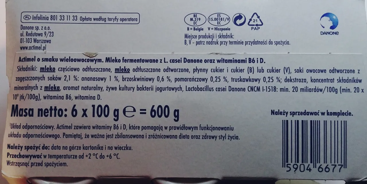 Zdjęcie Ile kalorii ma actimel? Poznaj prawdę o wartościach odżywczych napoju