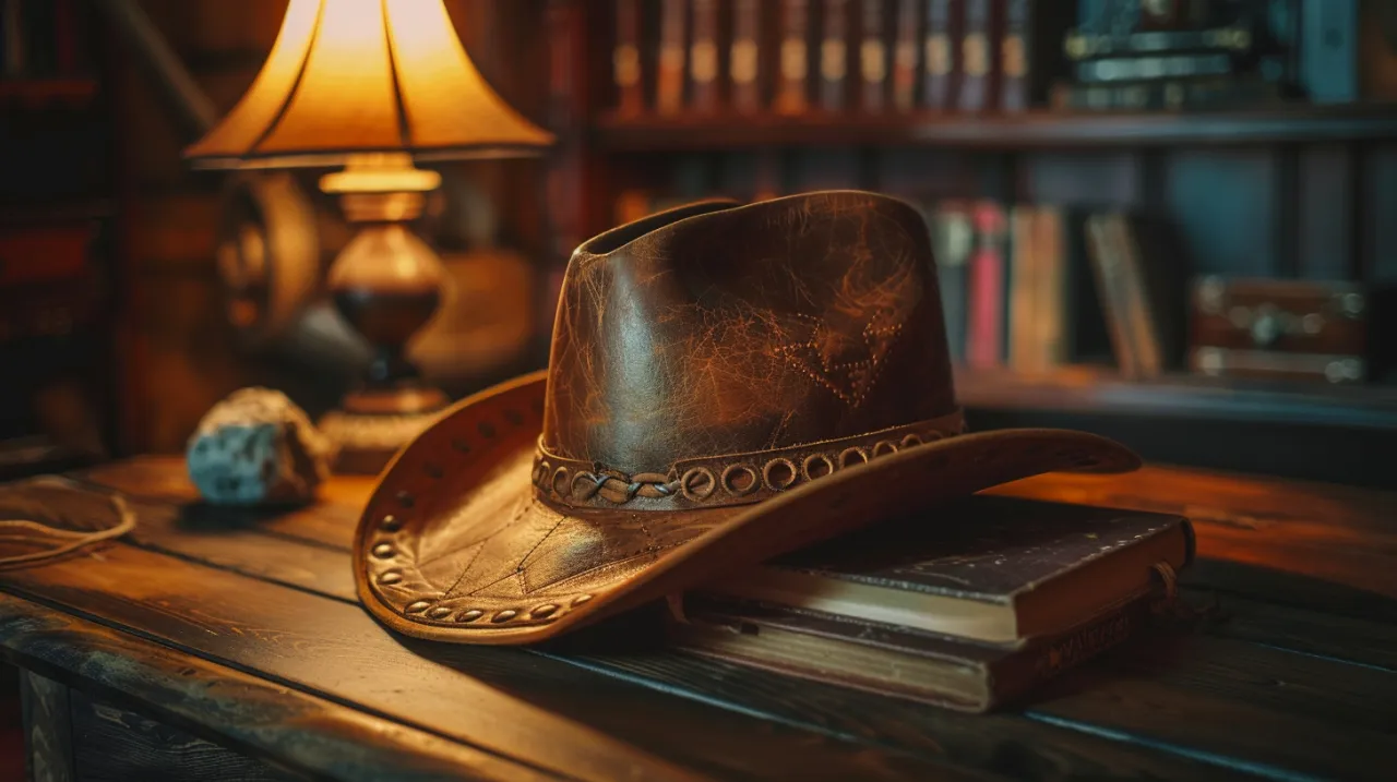 Zdjęcie Skórzany Kapelusz - Dodaj elegancji stylowi z skórzanym kapeluszem!