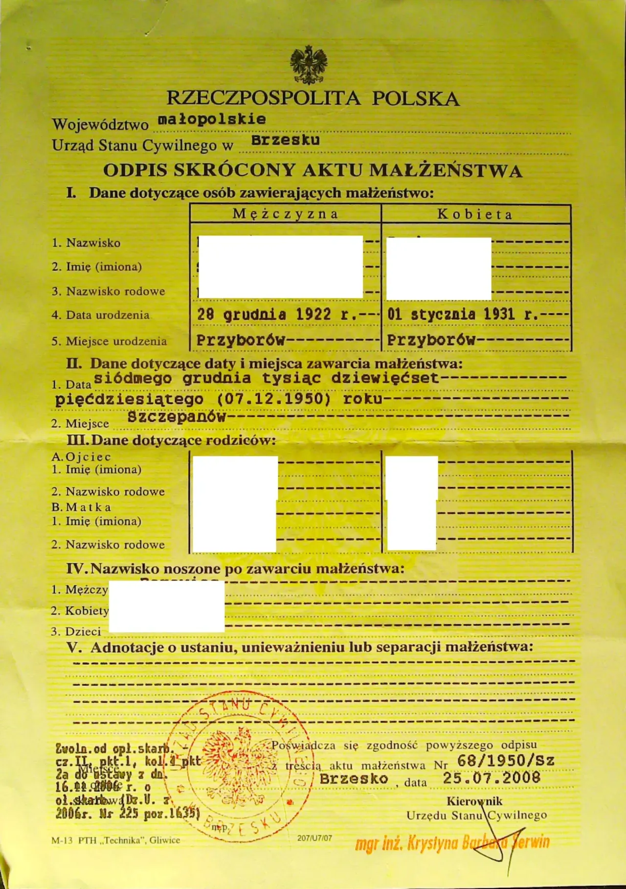 Zdjęcie Odpis skrócony aktu małżeństwa gdzie jest numer? Sprawdź, co zrobić.