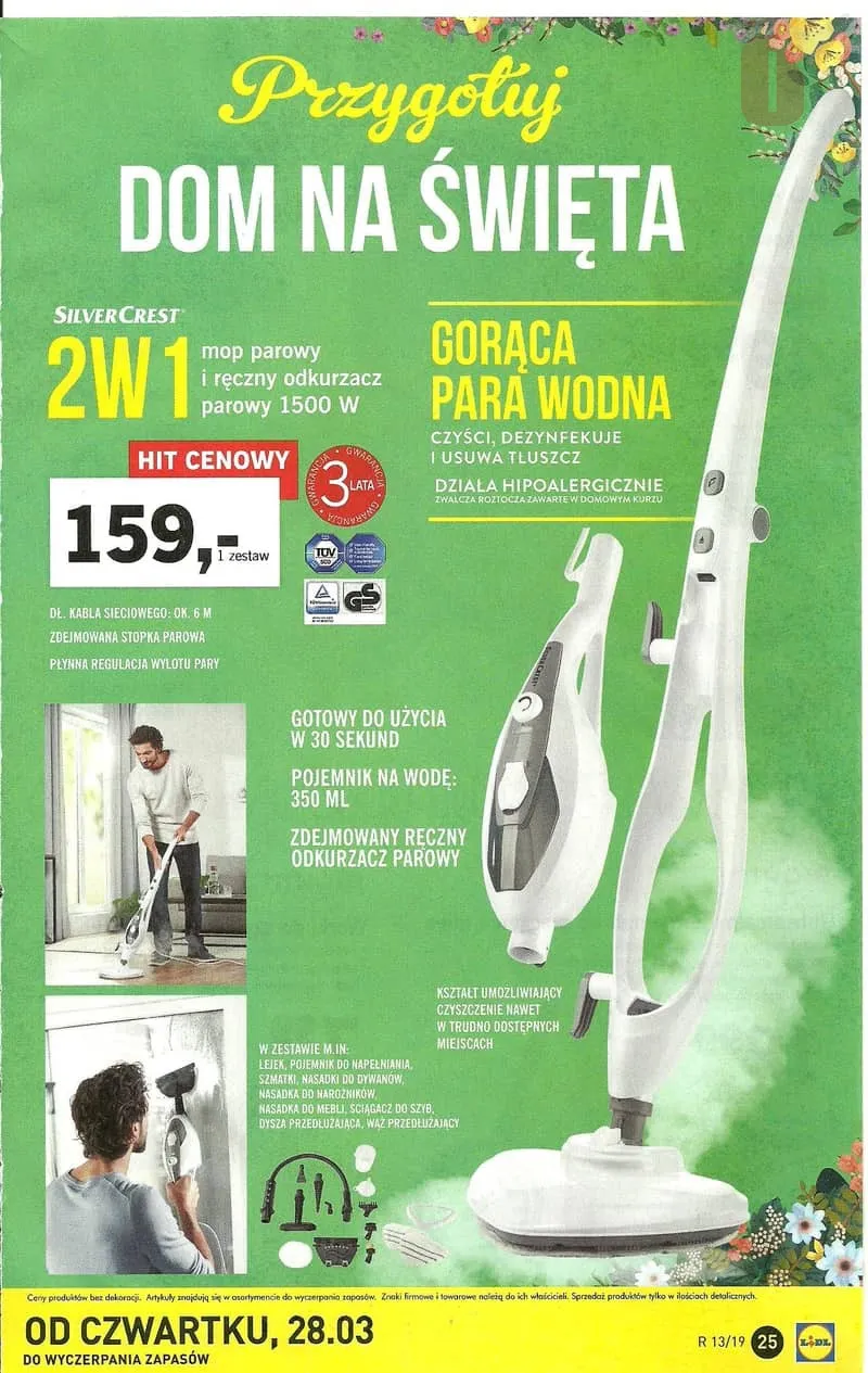 Zdjęcie Mop parowy Lidl od kiedy? Poznaj datę wprowadzenia na rynek