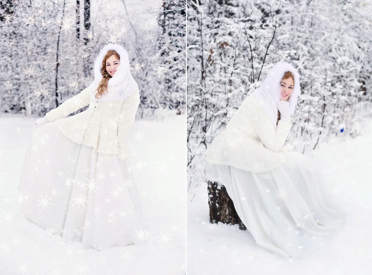 Zdjęcie Zimowy ślub cywilny: stylizacje Panny Młodej, Pana Młodego i gości