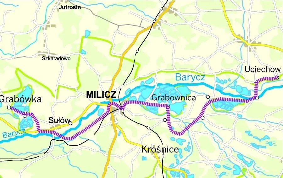 Zdjęcie Najlepsze trasy rowerowe w Miliczu i Dolinie Baryczy z mapą