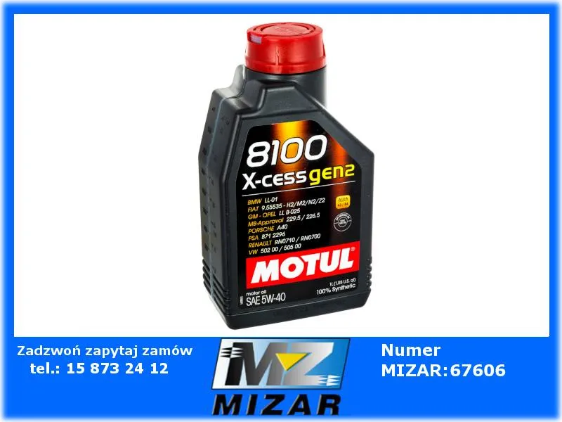 Zdjęcie Olej Motul 5W40 X-CESS – idealny wybór dla nowoczesnych silników