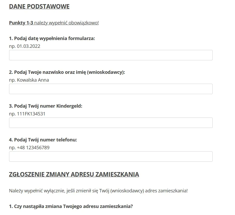 Zdjęcie Jak wypełnić wniosek o zasiłek rodzinny w Niemczech - wzór krok po kroku
