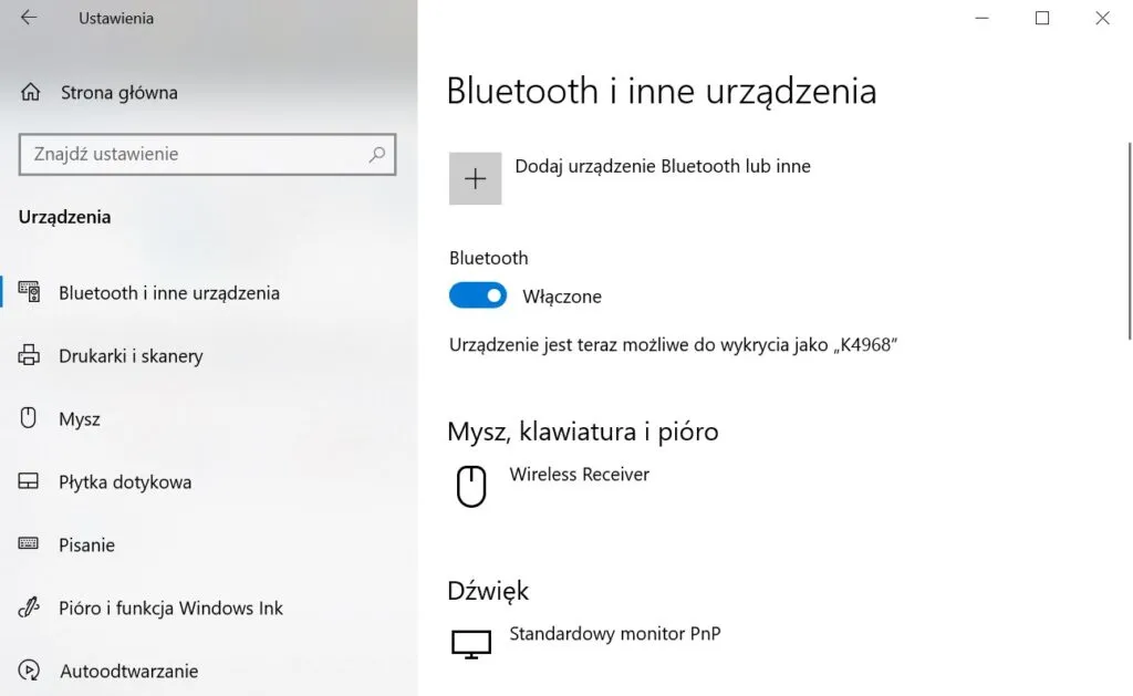 Zdjęcie Bluetooth w Windows 10 - Szybka metoda włączenia bez stresu i problemów
