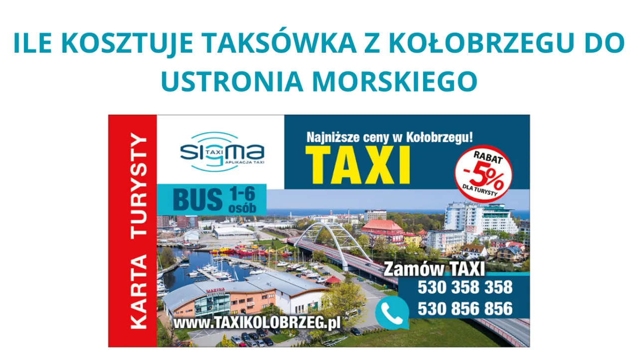 Zdjęcie Ile kosztuje taxi z Kołobrzegu do Ustronia Morskiego? Zaskakujące ceny!