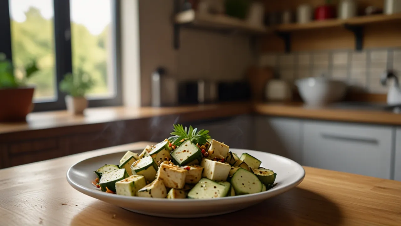 Zdjęcie Przepis na cukinię z tofu - najlepsze porady jak przygotować krok po kroku