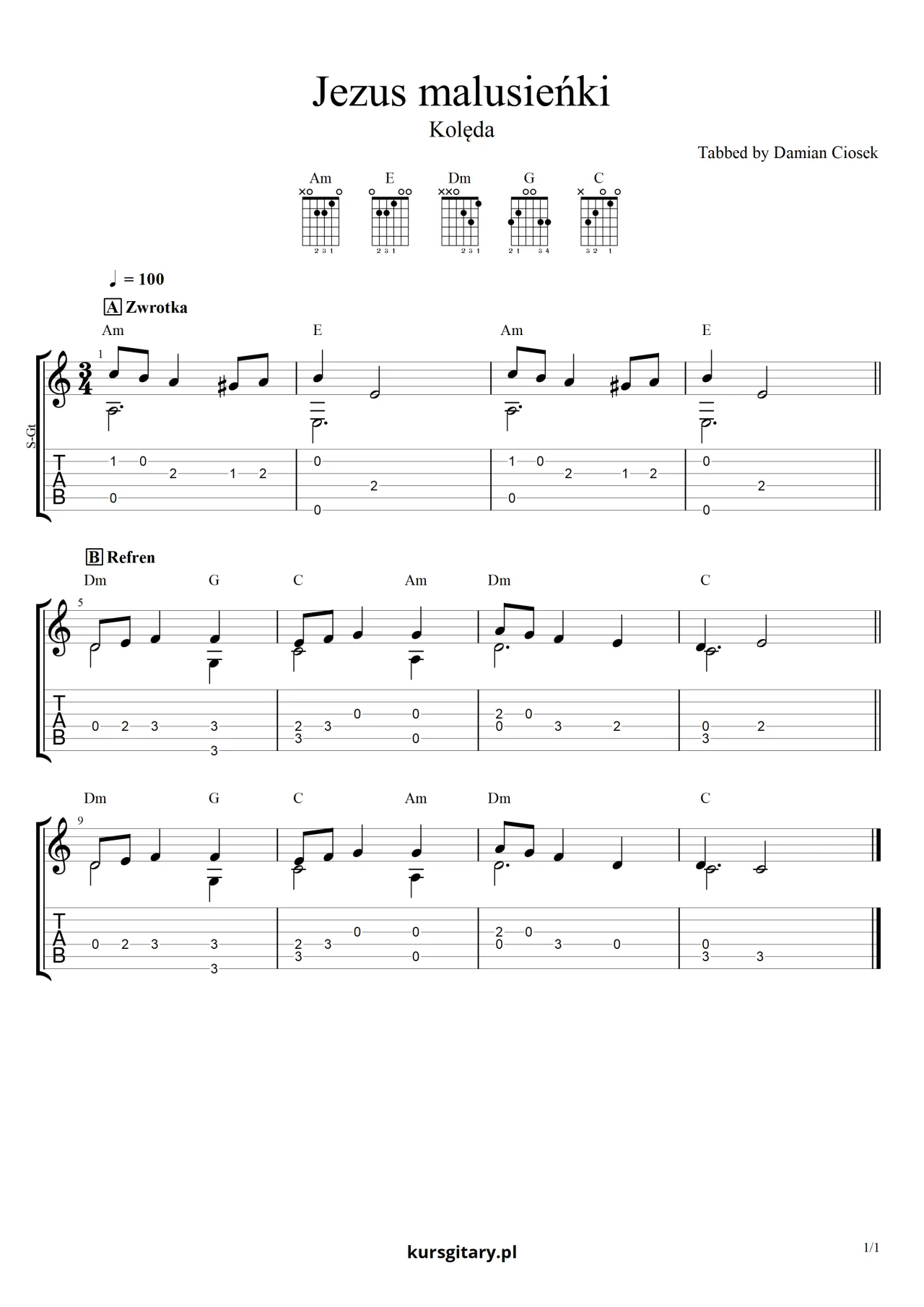 Zdjęcie Kolędy polskie teksty i chwyty na gitarę – graj je w każdą noc