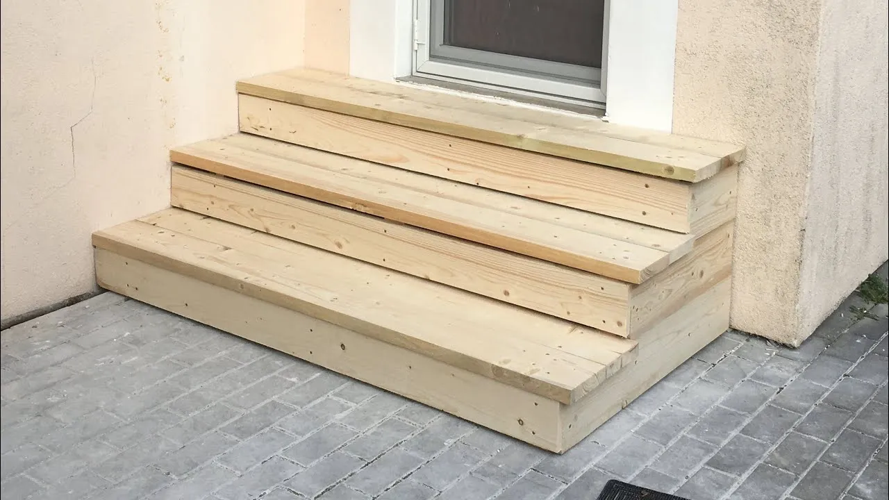 Zdjęcie Jak wykonać schody drewniane zewnętrzne - krok po kroku do sukcesu