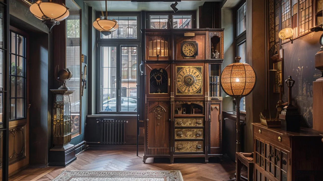 Zdjęcie Warszawa: antykwariat meblowy - zegarki i ciekawy styl art deco