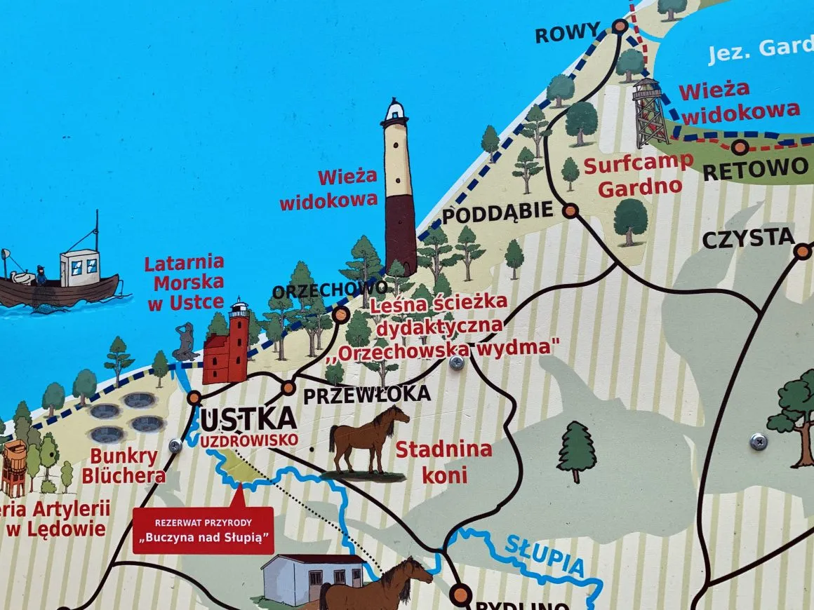 Zdjęcie Gdzie leży Ustka mapa - poznaj najważniejsze miejsca i ulice miasta