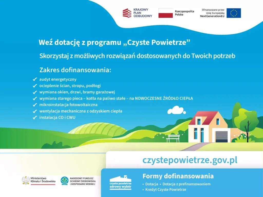 Zdjęcie Program czyste powietrze dofinansowanie - jak uniknąć wysokich kosztów ogrzewania