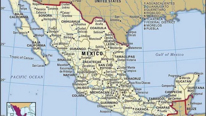 Zdjęcie Gdzie leży Meksyk? Odkryj jego granice i sąsiadujące kraje