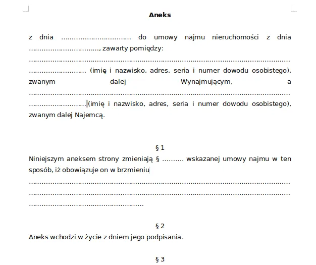 Zdjęcie Jak prawidłowo przygotować aneks do umowy najmu przy zmianie najemcy w 2 krokach