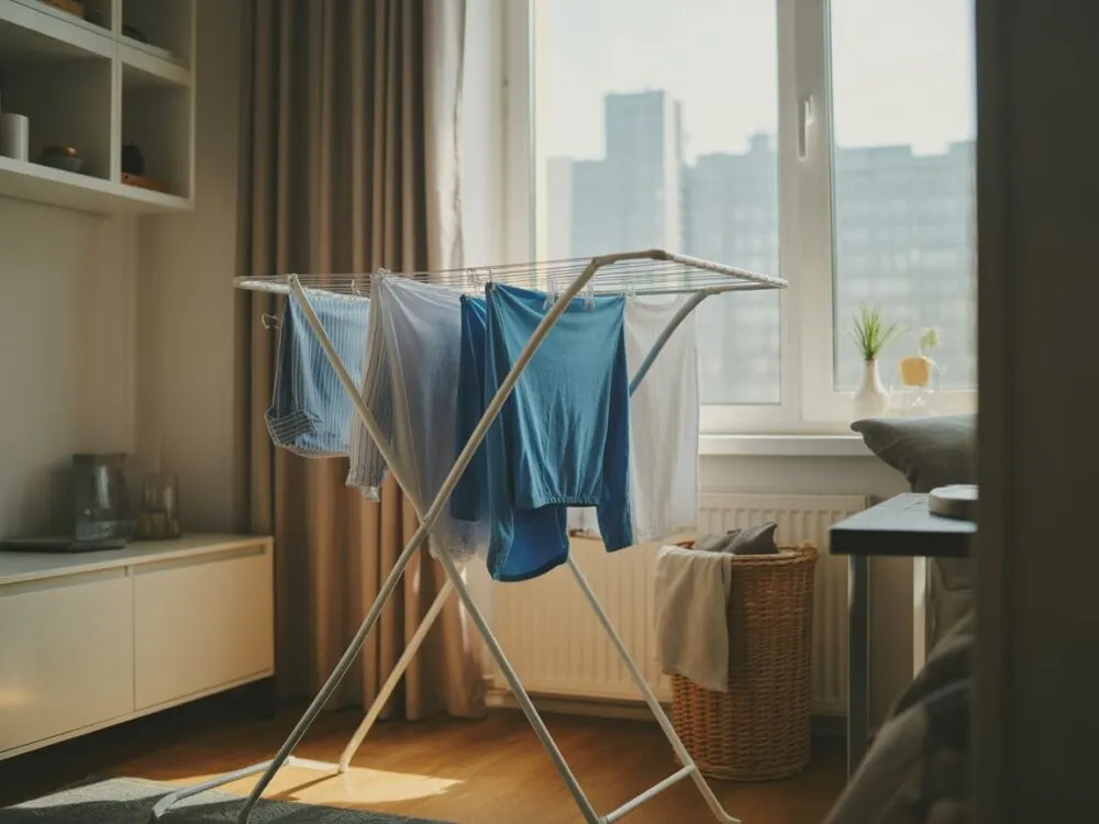 Zdjęcie Gdzie suszyć pranie w bloku? Oto skuteczne sposoby na problem z wilgocią