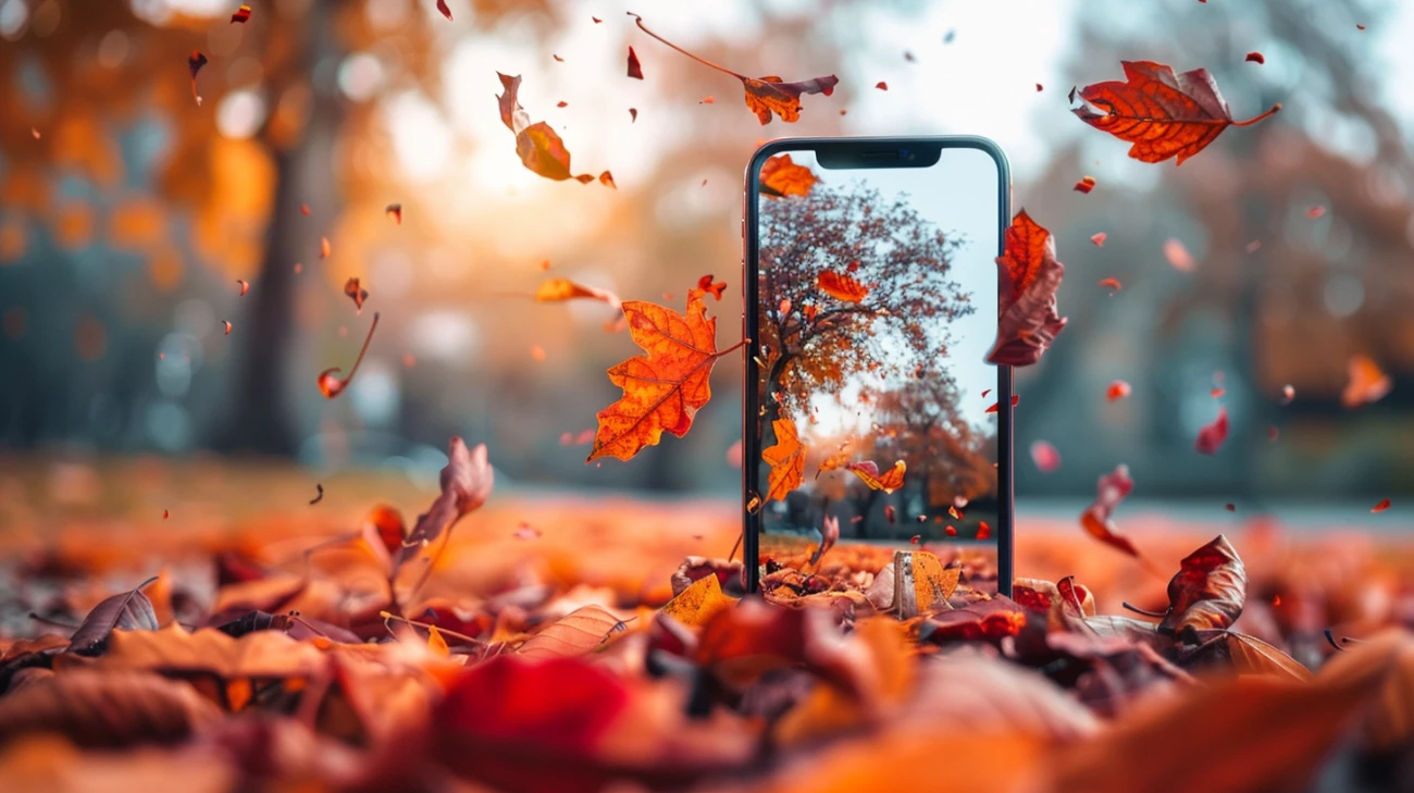 Zdjęcie Jesienna tapeta na telefon: Dodaj jesienne akcenty do telefonu