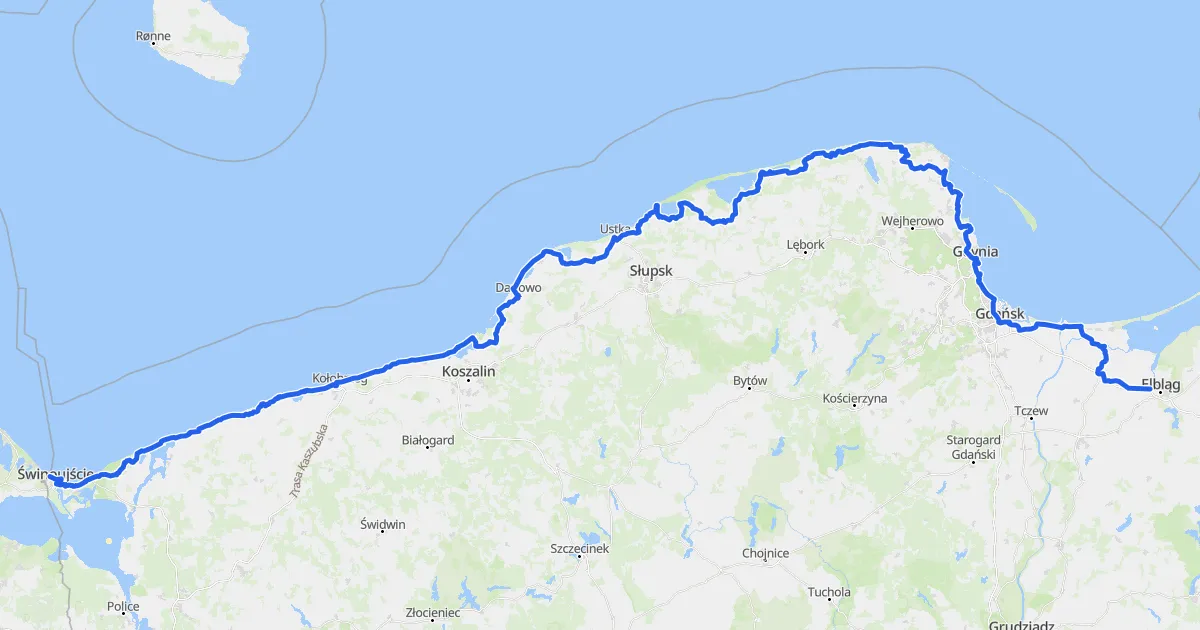 Zdjęcie Mapa tras rowerowych nad morzem – odkryj piękne szlaki i atrakcje