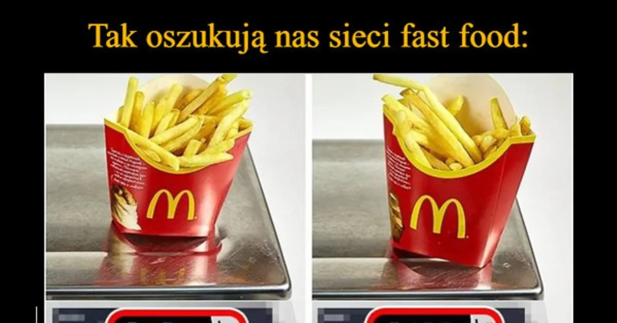 Zdjęcie Ile gram mają małe frytki McDonald's? Zaskakujące informacje o wadze