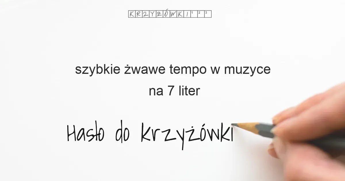 Zdjęcie Szybkie tempo w muzyce: Allegro i inne hasła do krzyżówek