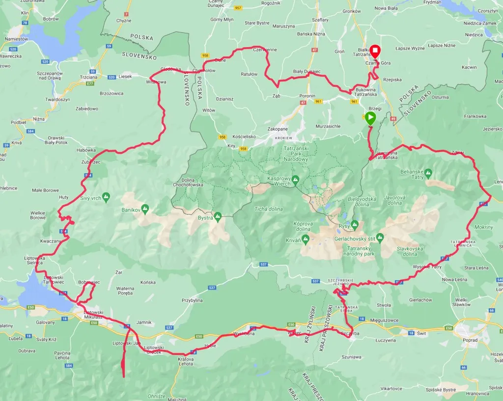 Zdjęcie Trasa motocyklowa dookoła Tatr: najpiękniejsze widoki i przygotowanie
