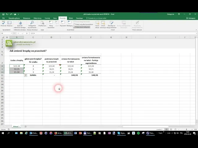 Zdjęcie Jak zamienić kropki na przecinki w Excelu bez błędów i problemów