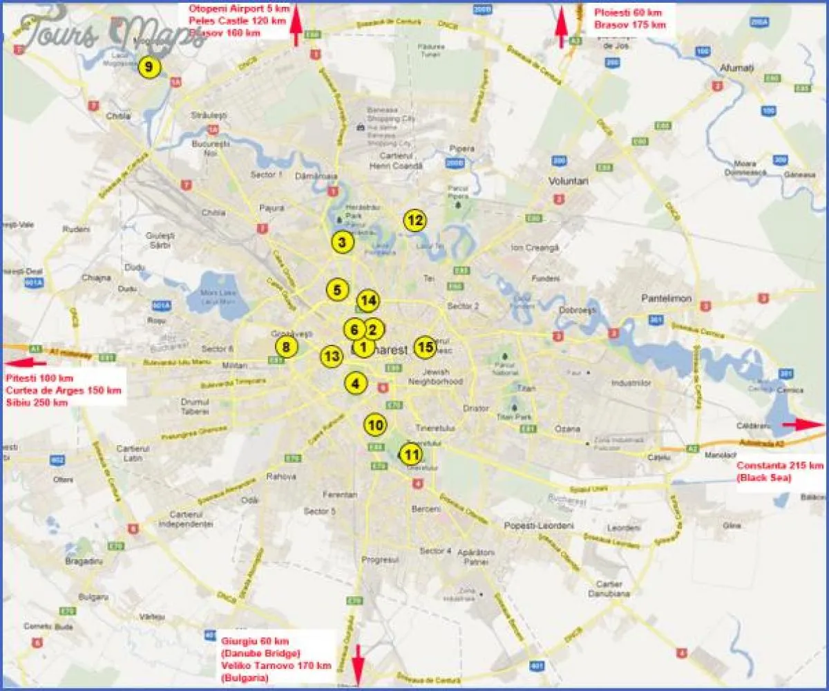 Zdjęcie Kompletna mapa Bukaresztu ze wszystkimi niezbędnymi informacjami 2025