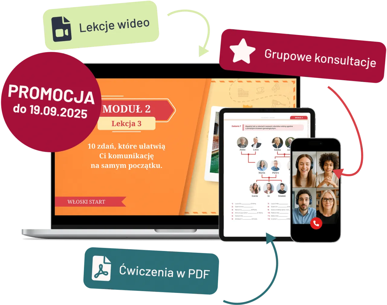 Zdjęcie Najlepszy kurs włoskiego online - Zapisz się teraz!