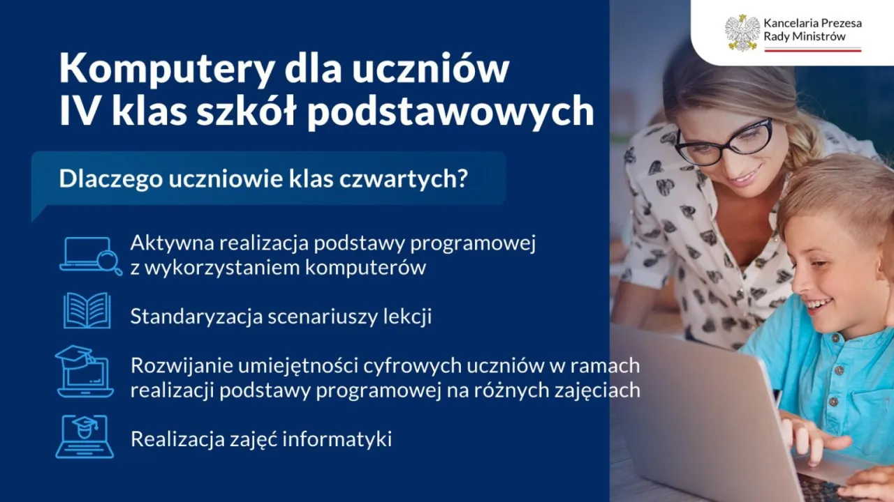 Zdjęcie Kiedy laptopy dla 4 klasistów będą dostępne? Sprawdź terminy dostaw