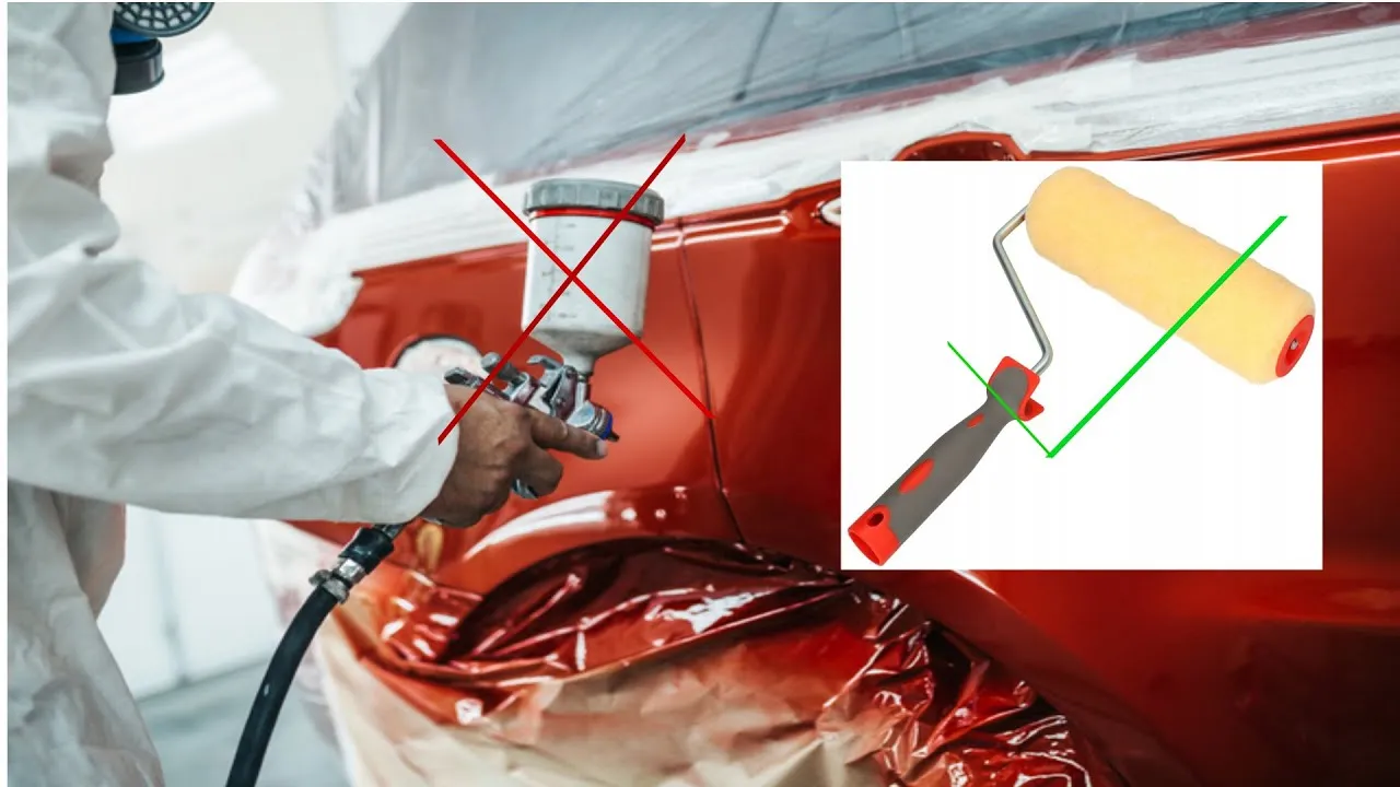 Zdjęcie Malowanie auta wałkiem jaka farba - wybierz najlepszą farbę i uniknij błędów