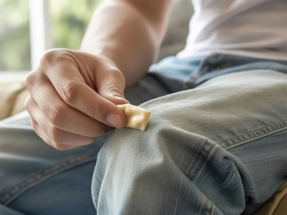 Zdjęcie Skuteczne usuwanie gumy ze spodni: Zamrażanie, ciepło i domowe triki