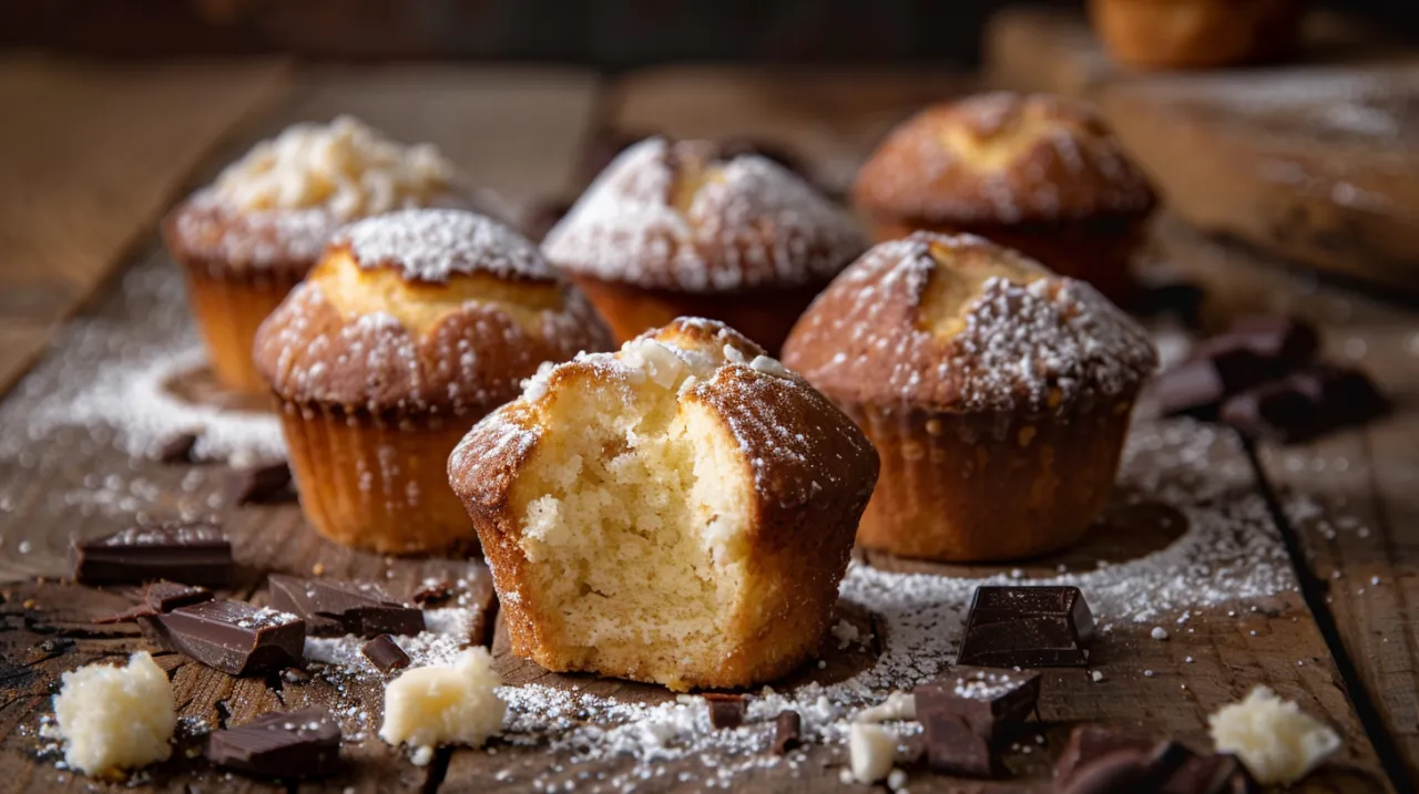 Zdjęcie Muffinki z białą czekoladą w środku: Pyszny i zaskakujący deser