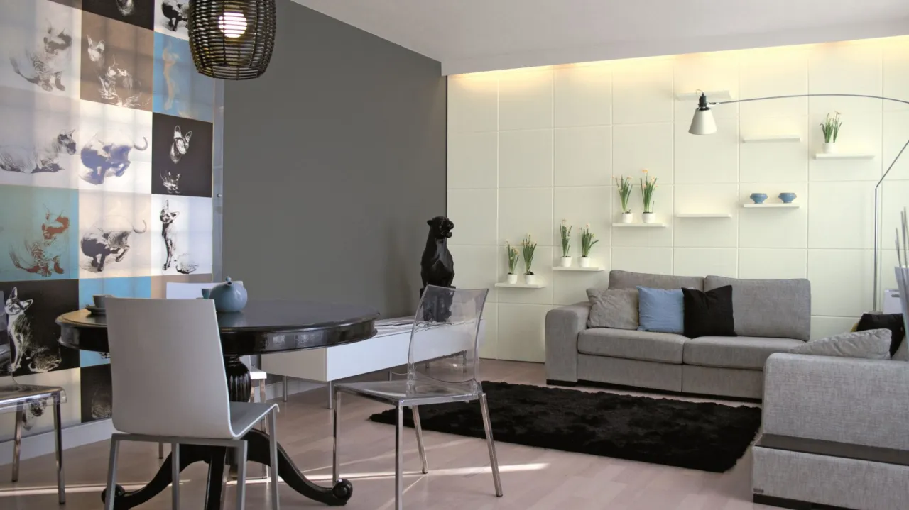 Zdjęcie Pomysły na ścianę w salonie: 15 inspirujących dekoracji