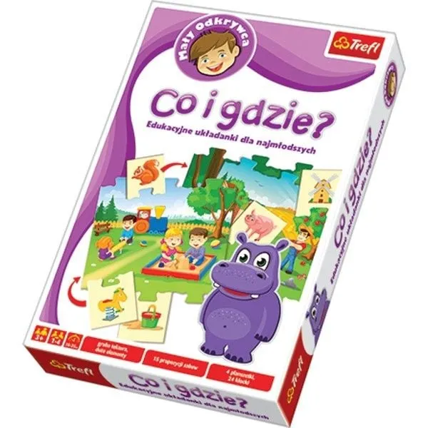 Zdjęcie Trefl co i gdzie gra edukacyjna - rozwijaj umiejętności dziecka w zabawie