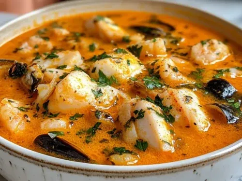 Zdjęcie Soupe de poisson aux morceaux : bouillon riche, filets parfaits