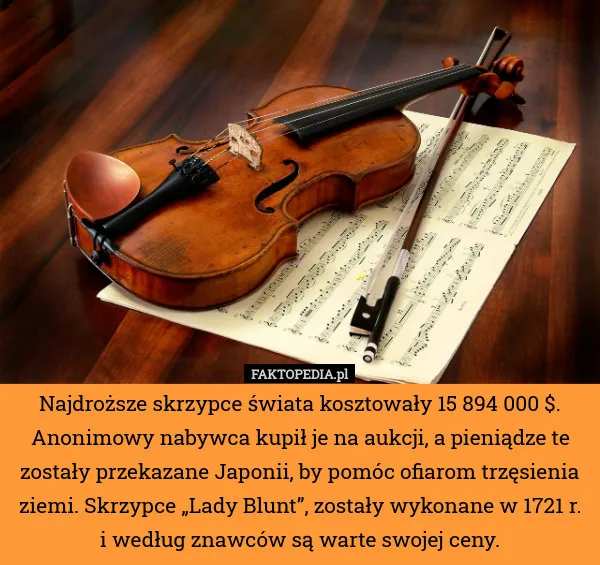 Zdjęcie Najdroższe skrzypce świata: astronomiczna cena instrumentu Stradivariusa