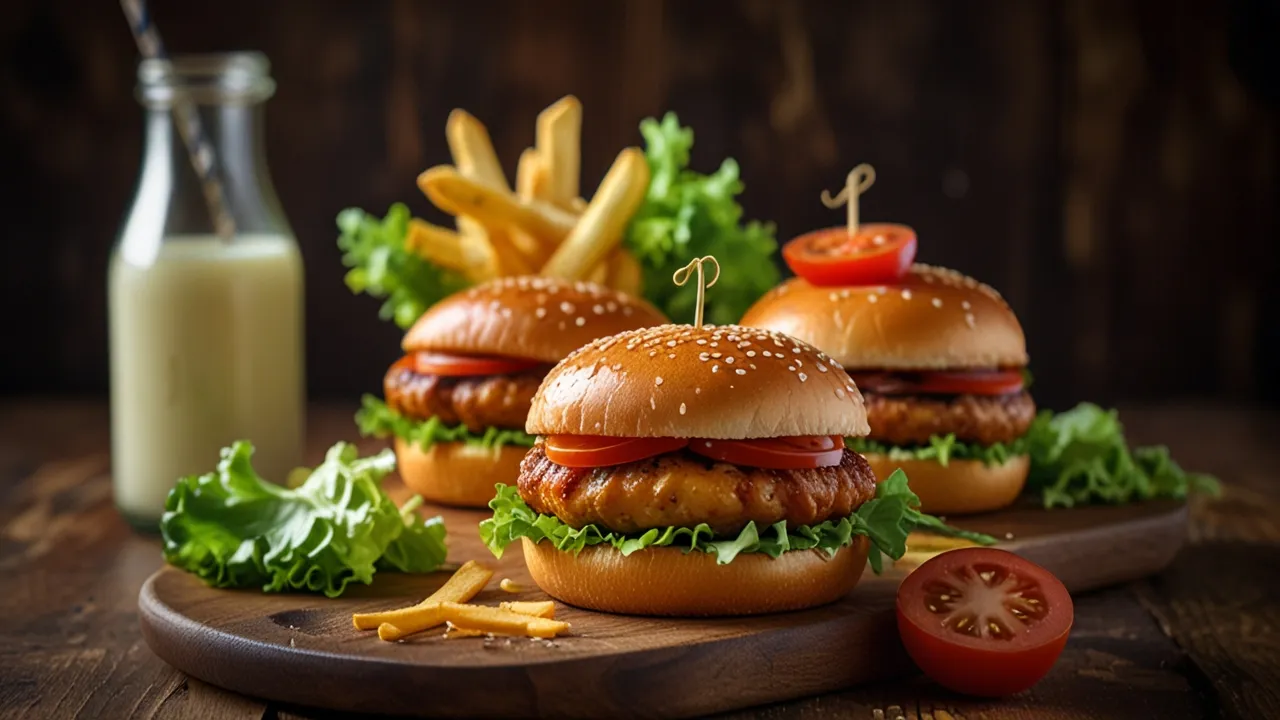 Zdjęcie Mini burgery z kurczakiem: Idealne na imprezy, spotkania i przyjęcia