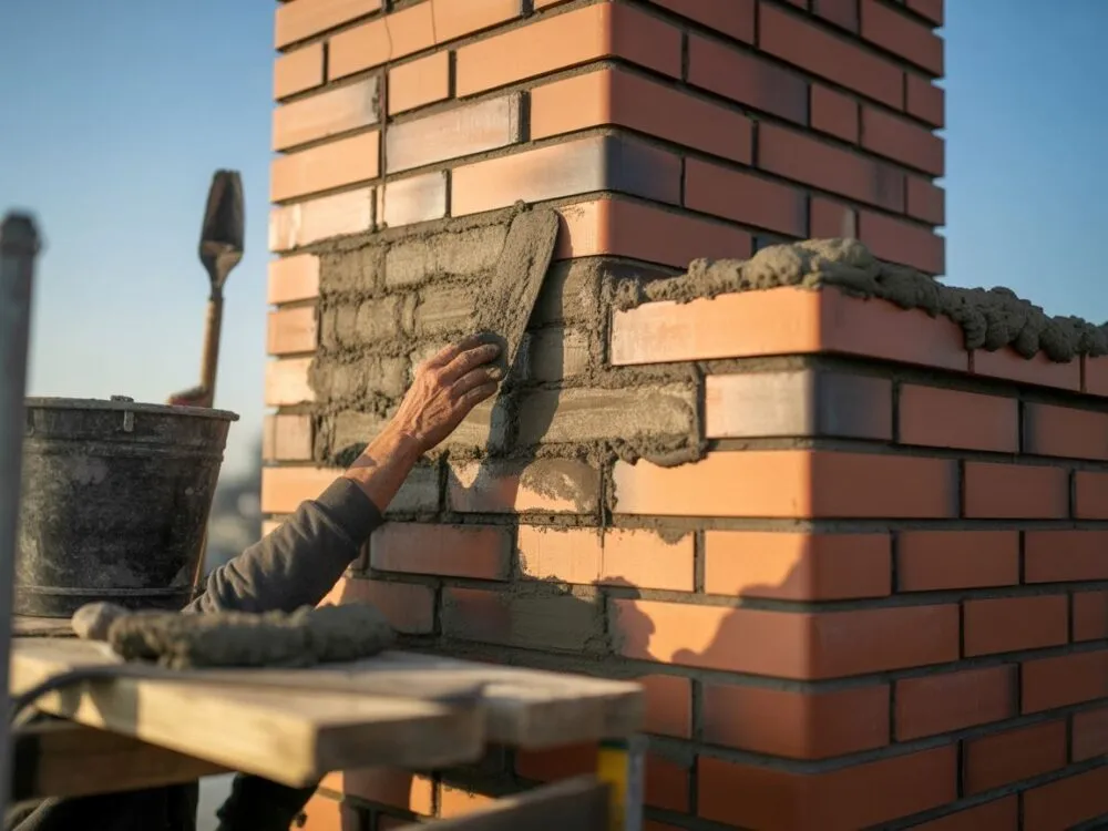 Zdjęcie Jaką zaprawę do komina z cegły wybrać, aby uniknąć problemów?