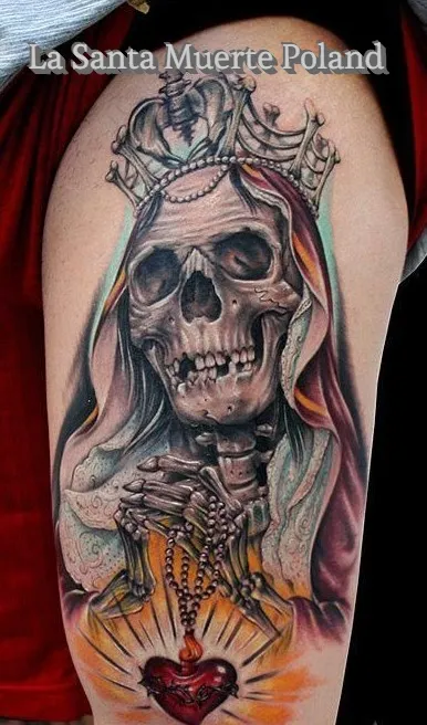 Zdjęcie Santa Muerte tatuaż znaczenie: odkryj ukryte symbole i znaczenie