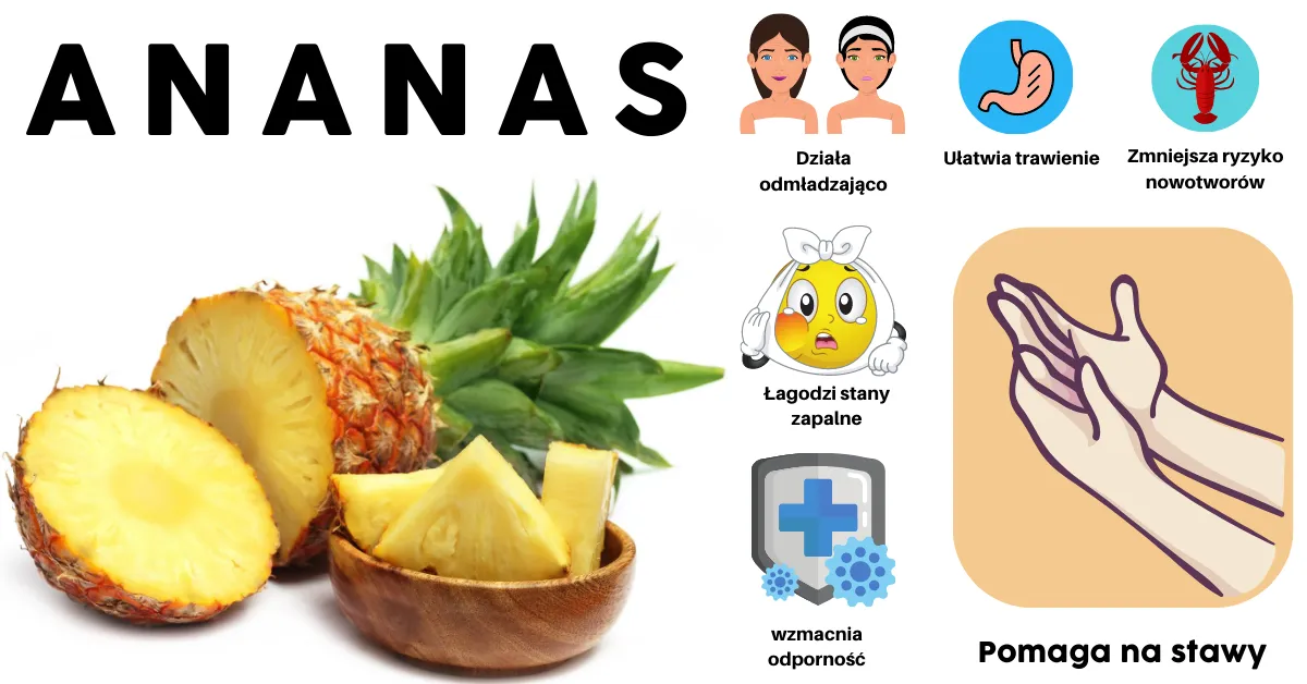 Zdjęcie Czy ananas jest zdrowy? Korzyści i zagrożenia związane ze spożywaniem