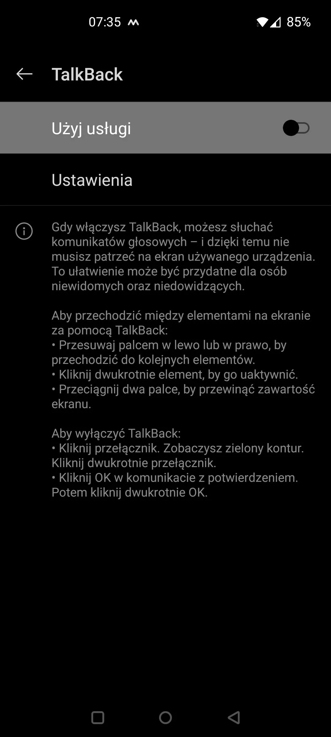 Zdjęcie Jak wyłączyć tryb dla niewidomych w Motorola - proste kroki