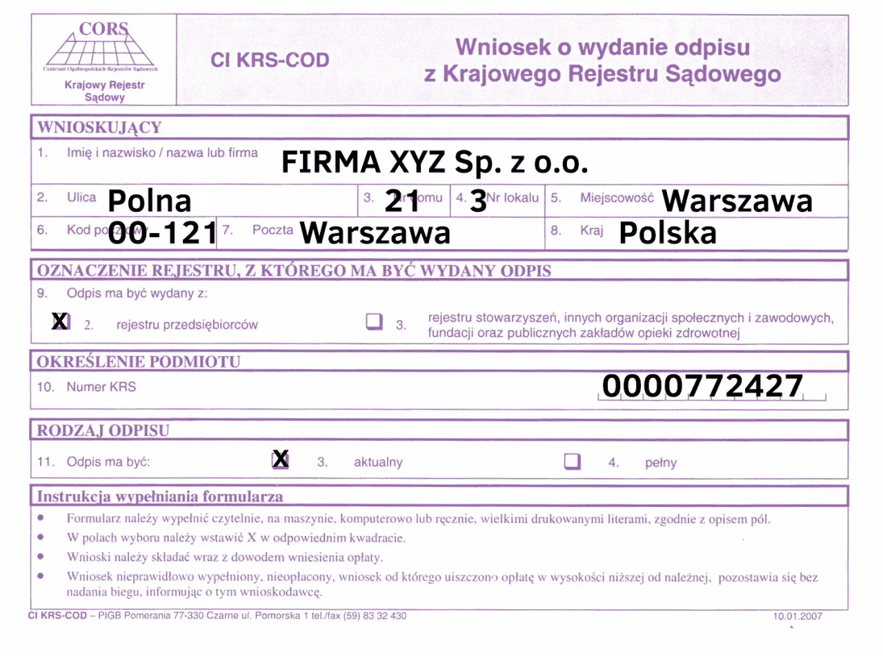 Zdjęcie Jak szybko i legalnie zdobyć odpis KRS bez zbędnego czekania