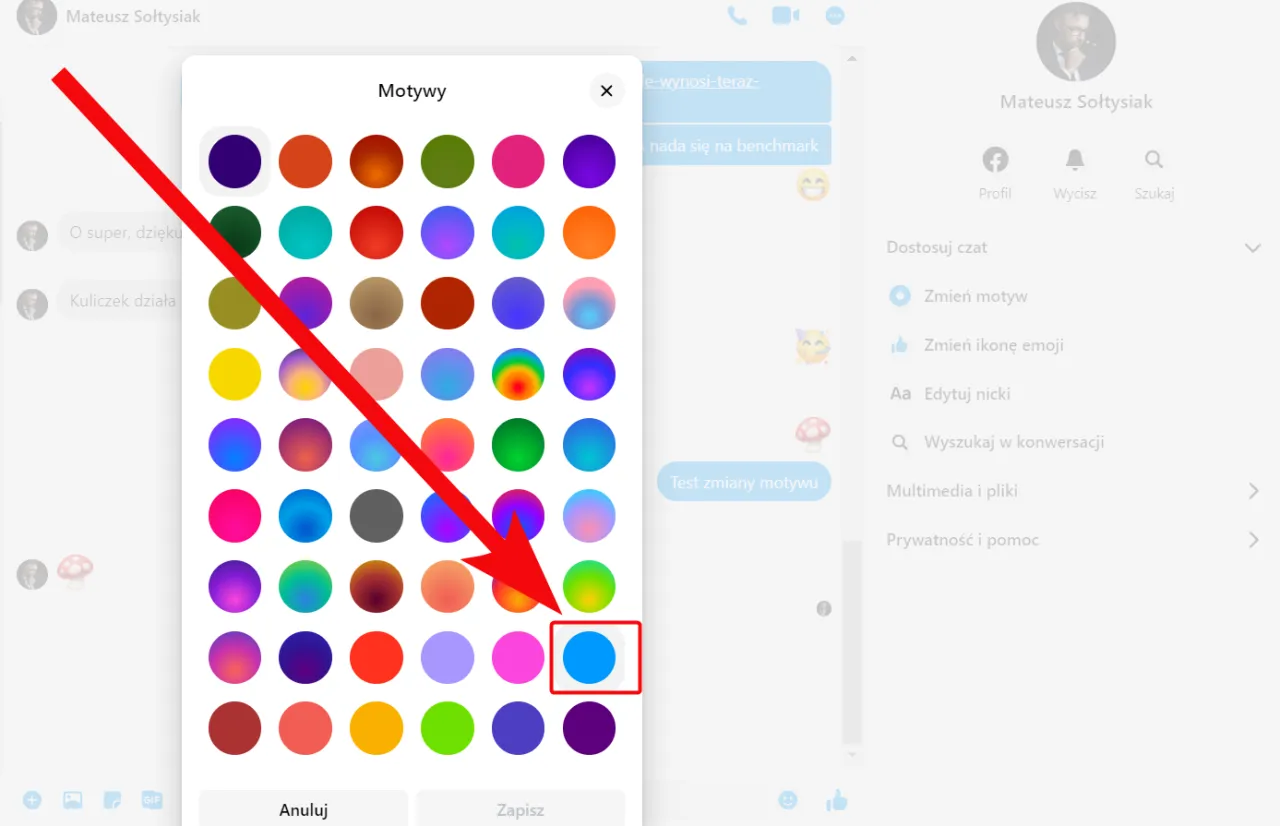Zdjęcie Jak wyłączyć motyw na Messengerze i przywrócić jasny wygląd