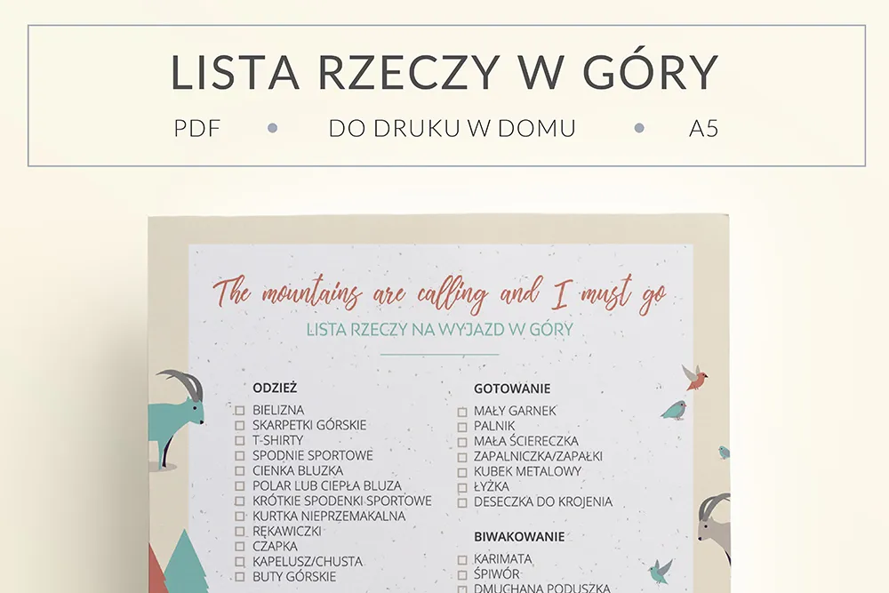 Zdjęcie Co zabrać na weekend w góry - niezbędne rzeczy dla komfortu i bezpieczeństwa