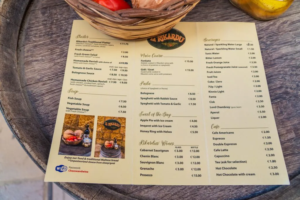 Zdjęcie Ile kosztuje obiad na Malcie? Ceny, które Cię zaskoczą