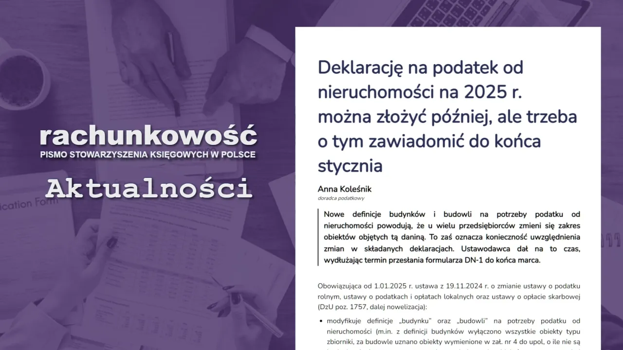 Zdjęcie Podatek od nieruchomości: do kiedy złożyć deklarację, aby uniknąć kar