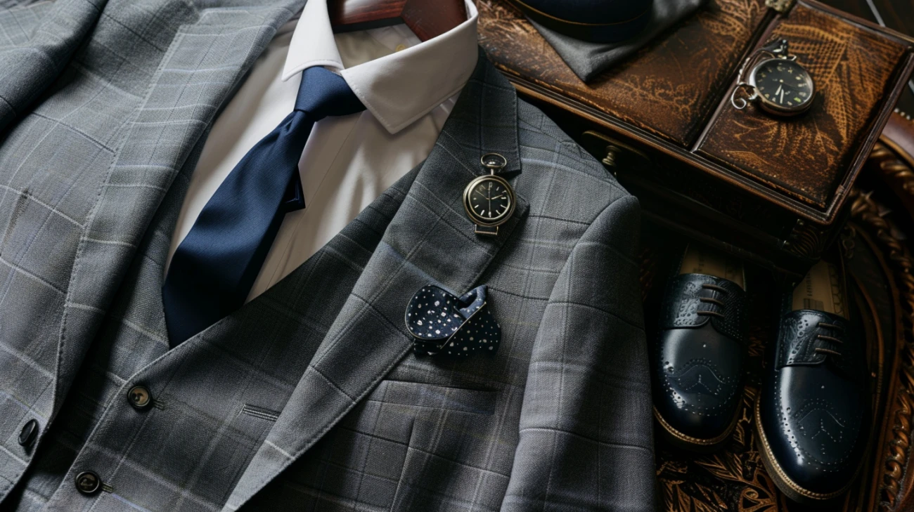 Zdjęcie Garnitur z kamizelką - Elegancja na każdą okazję. Jak stylizować zestawy?